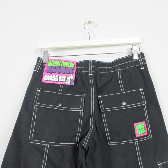 Empyre Alani Relax Loose Fit Pants Women S Black Low Rise Cargo Streetwear 604 - Picture 4 of 14